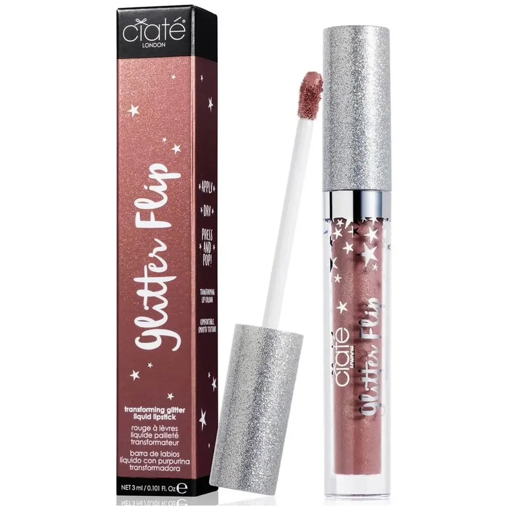 Ciate Glitter Flip Transforming Glitter Liquid Lipstick Whisper New in Box